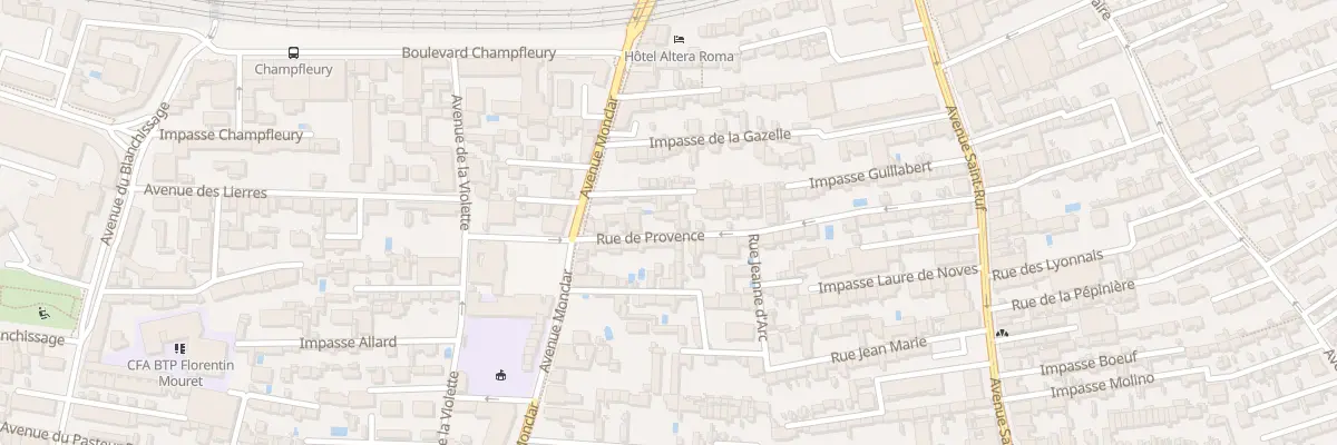 Plan du 8 Rue de Provence à Avignon