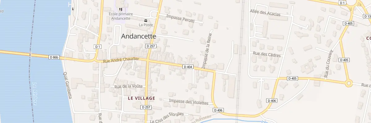 Plan du 5089A Le Village à Andancette