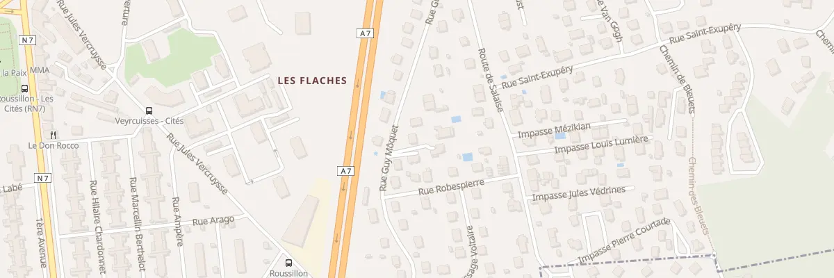 Plan du 11 Rue Guy Mocquet à Roussillon