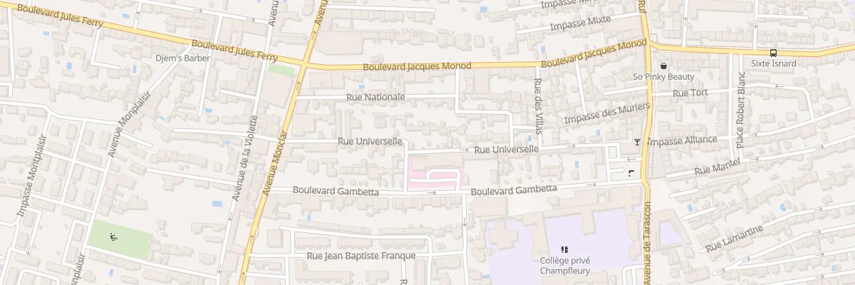 Plan du 42 Rue Universelle à Avignon