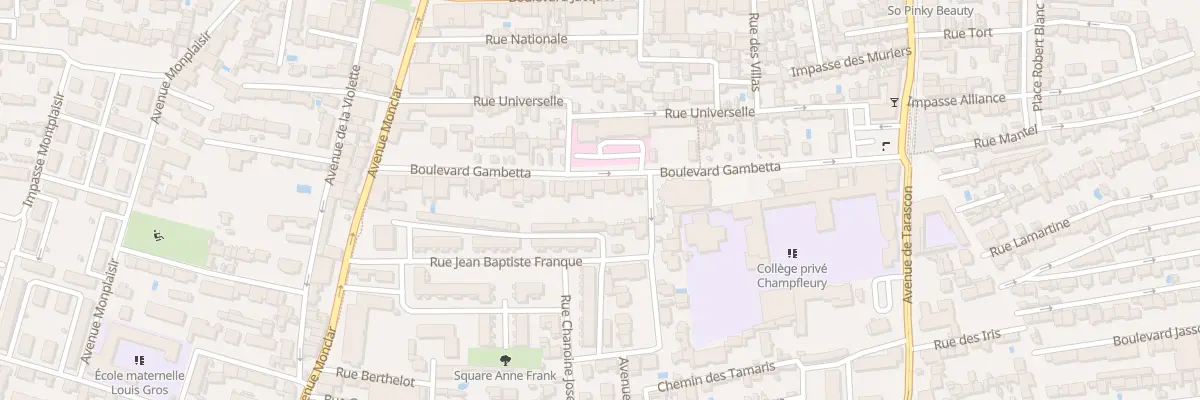 Plan du 30 Bd Gambetta à Avignon