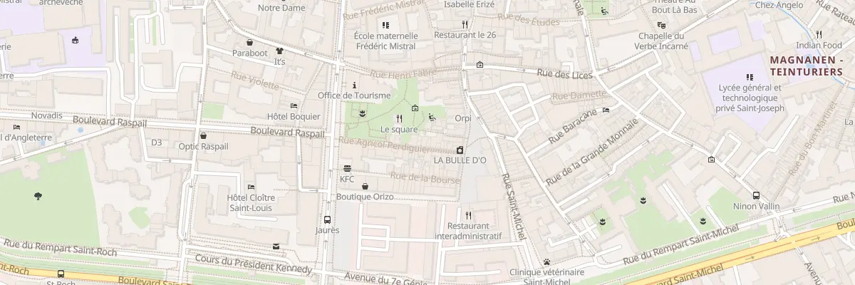 Plan du 14 Rue Agricol Perdiguier à Avignon