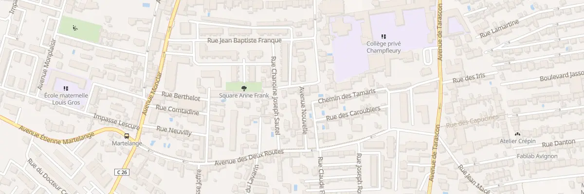 Plan du 25 Che Saint-Christophe à Avignon