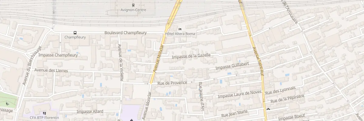 Plan du 10 Imp Gazelle à Avignon