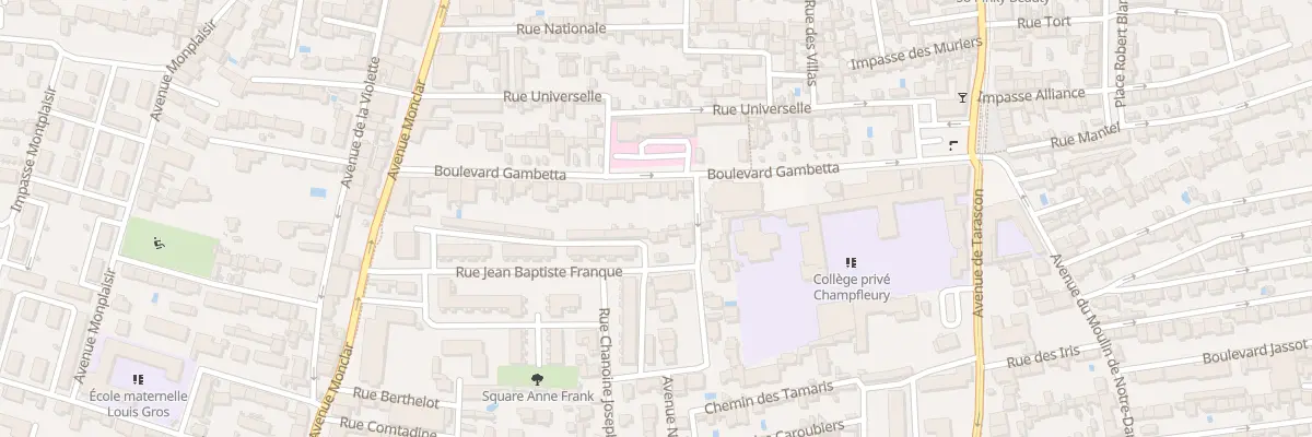 Plan du 32 Bd Gambetta à Avignon