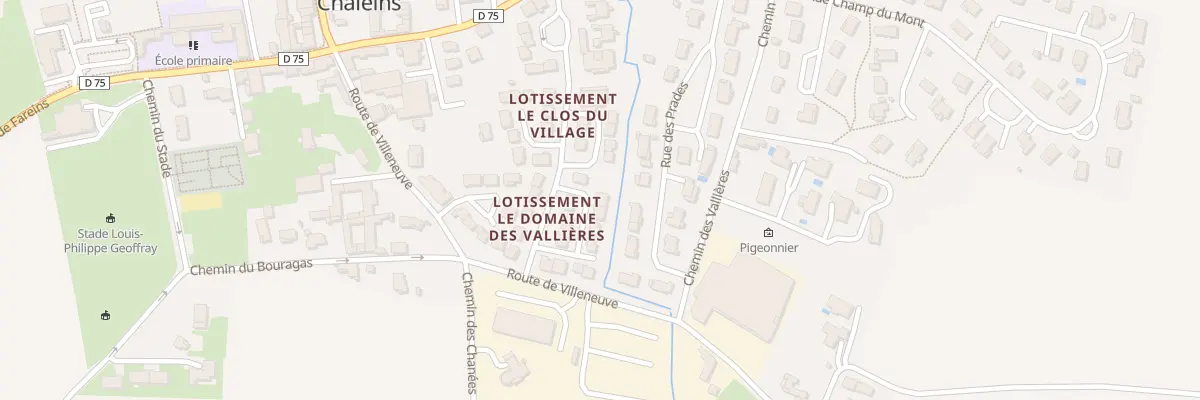 Plan du 26 Lot Le Domaine des Vallieres à Chaleins