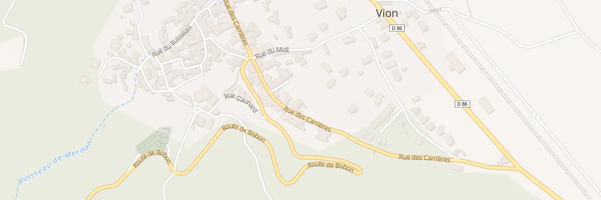 Plan du 239 Rue des Carrières à Vion