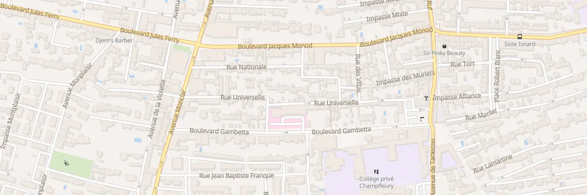 Plan du 38 Rue Universelle à Avignon