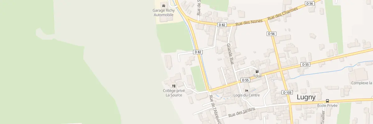 Plan du 5329 Rte des Eaux Bleues à Lugny