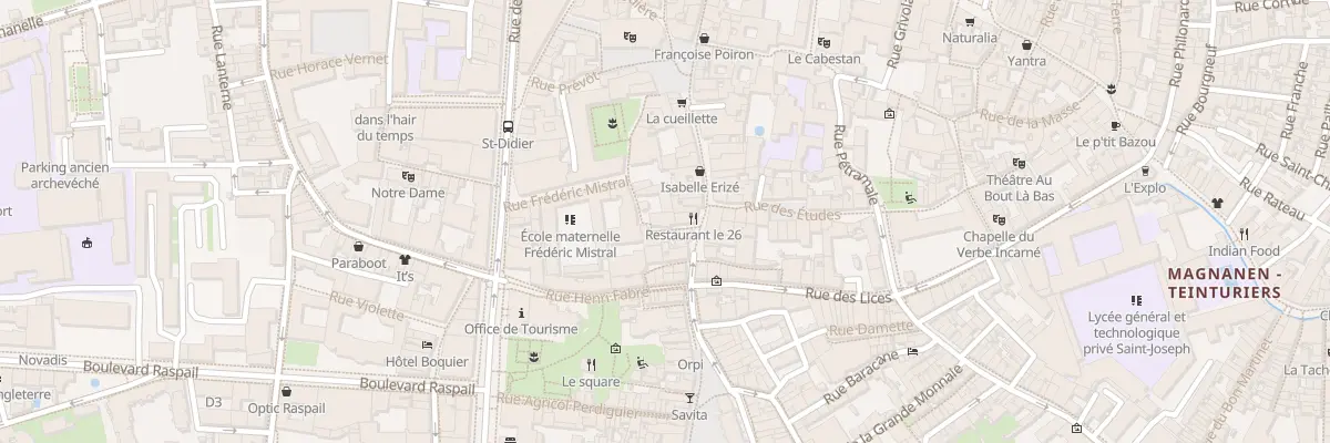 Plan du 9B Rue Laboureur à Avignon