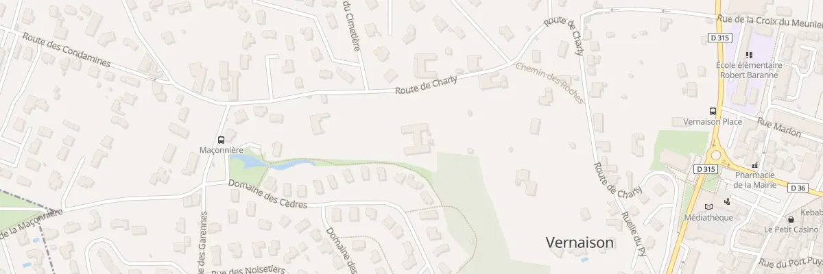 Plan du 683 Rte de Charly à Vernaison