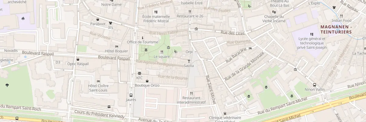 Plan du 60 Pl des Corps Saints à Avignon