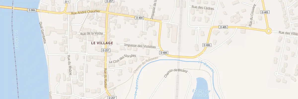 Plan du 5132 Le Village à Andancette