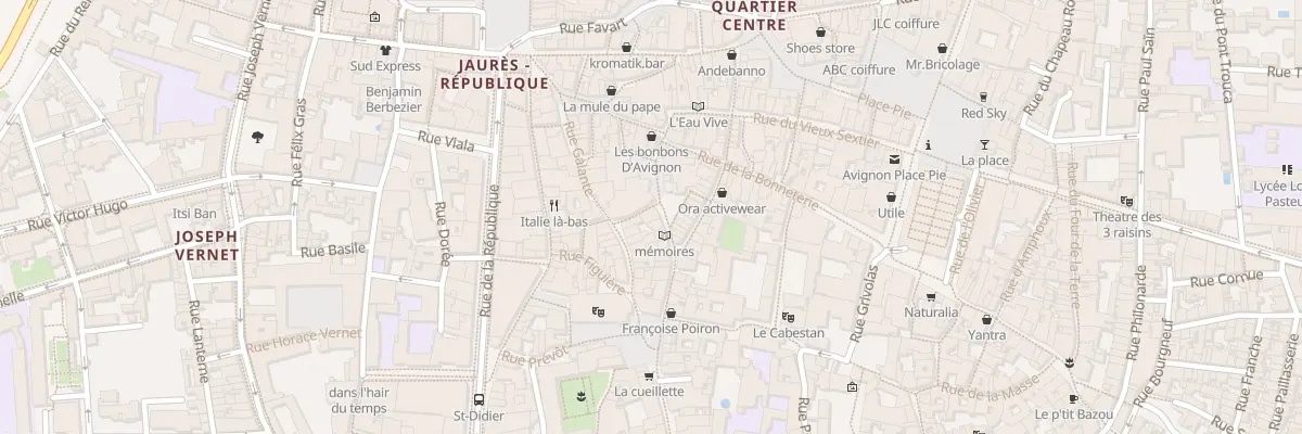 Plan du 2 Rue Piot à Avignon