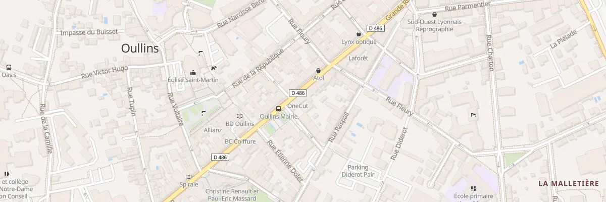 Plan du 117 Grande Rue à Oullins-Pierre-Bénite