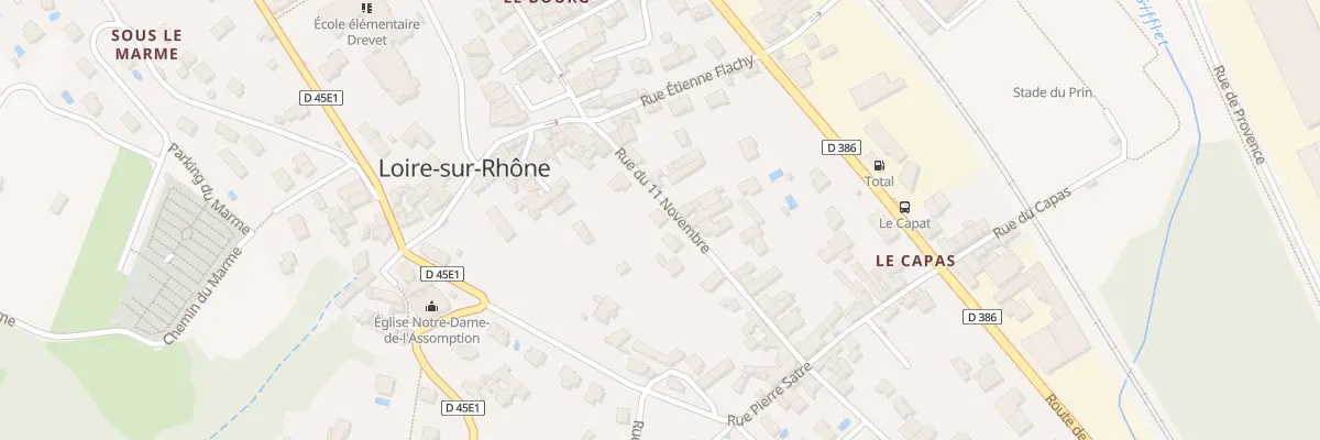Plan du 12 Rue du Onze Novembre à Loire-sur-Rhône