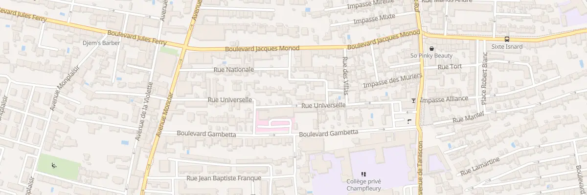 Plan du 34 Rue Universelle à Avignon