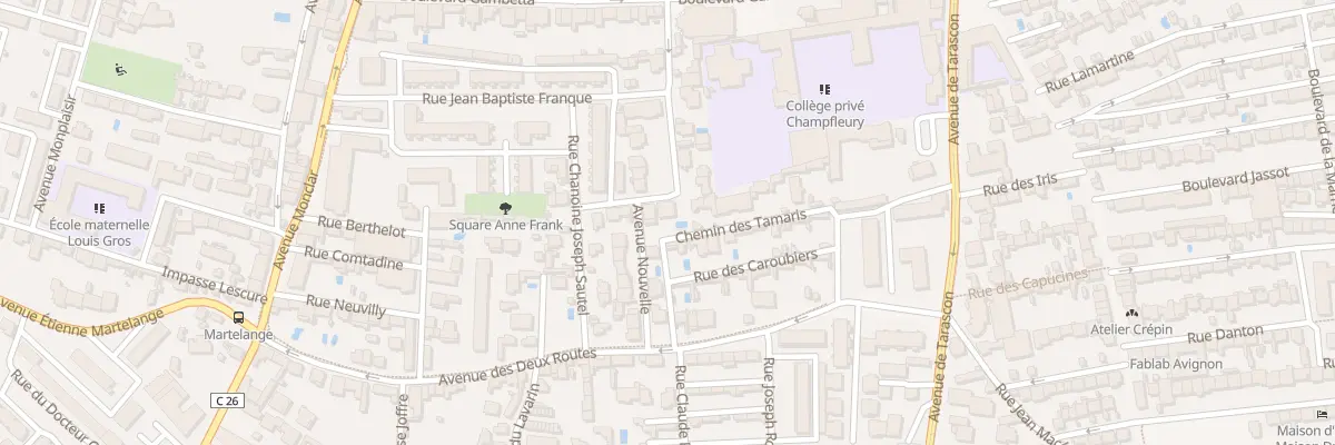 Plan du 23 Che Saint-Christophe à Avignon