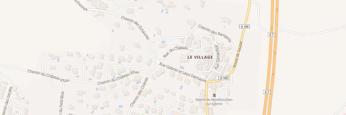 Plan du 1 Rue du Chateau à Montboucher-sur-Jabron