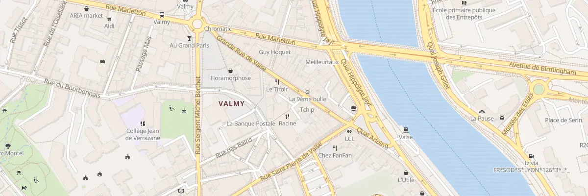 Plan du 30 Grande Rue de Vaise à Lyon 9e Arrondissement