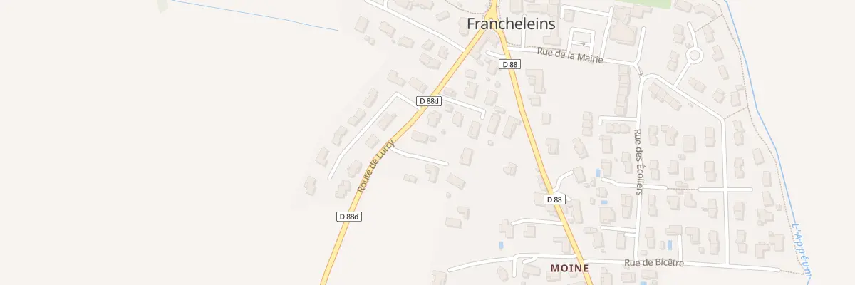 Plan du 1 Lot les Peupliers à Francheleins