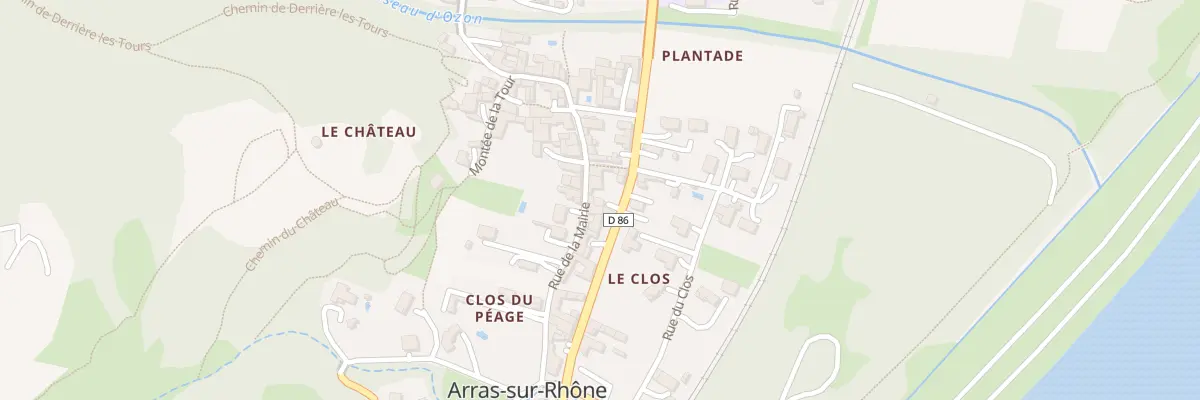 Plan du 5092A Rue de la Mairie à Arras-sur-Rhône