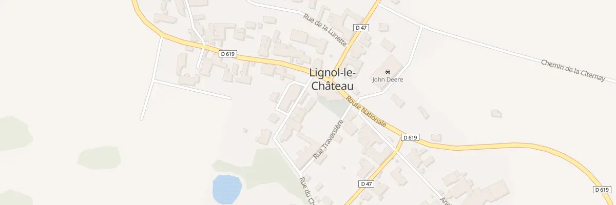 Plan du 1 Pl de l’Eglise à Lignol-le-Château