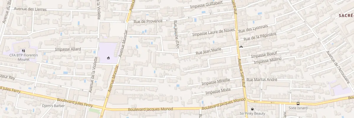 Plan du 6 Rue Jeanne d’Arc à Avignon