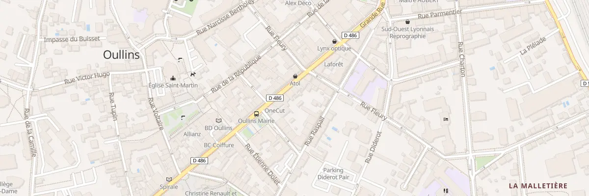 Plan du 111 Grande Rue à Oullins-Pierre-Bénite