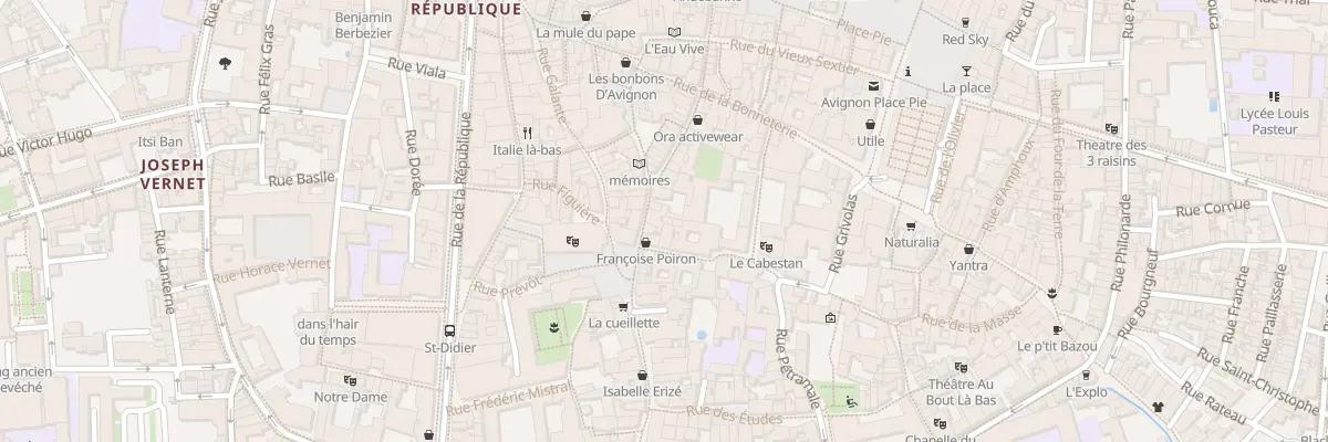 Plan du 53B Rue des Fourbisseurs à Avignon