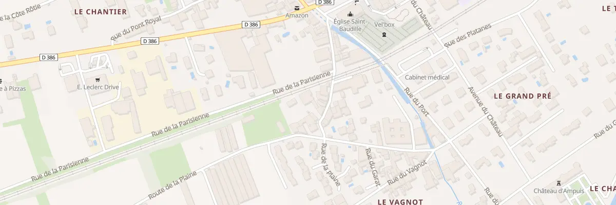 Plan du Vagnot à Ampuis