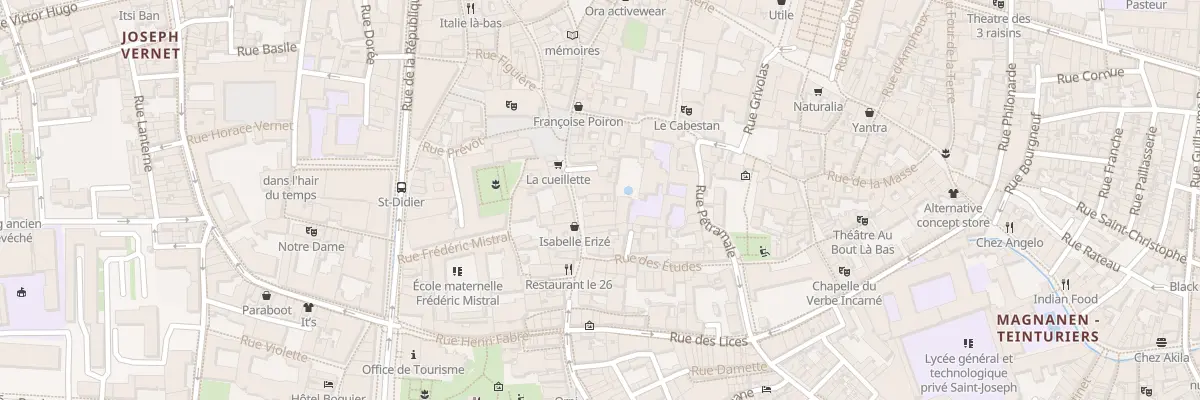 Plan du 9 Rue des Trois Faucons à Avignon