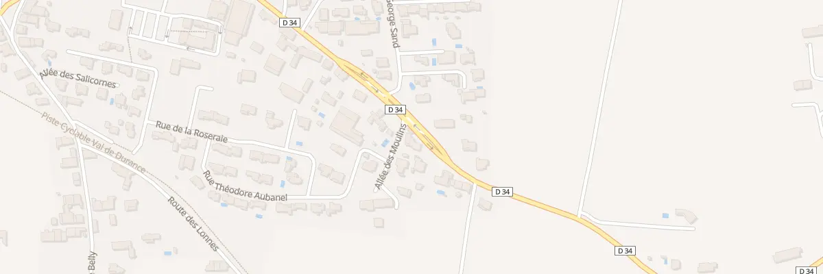 Plan du 1B All des Moulins à Rognonas