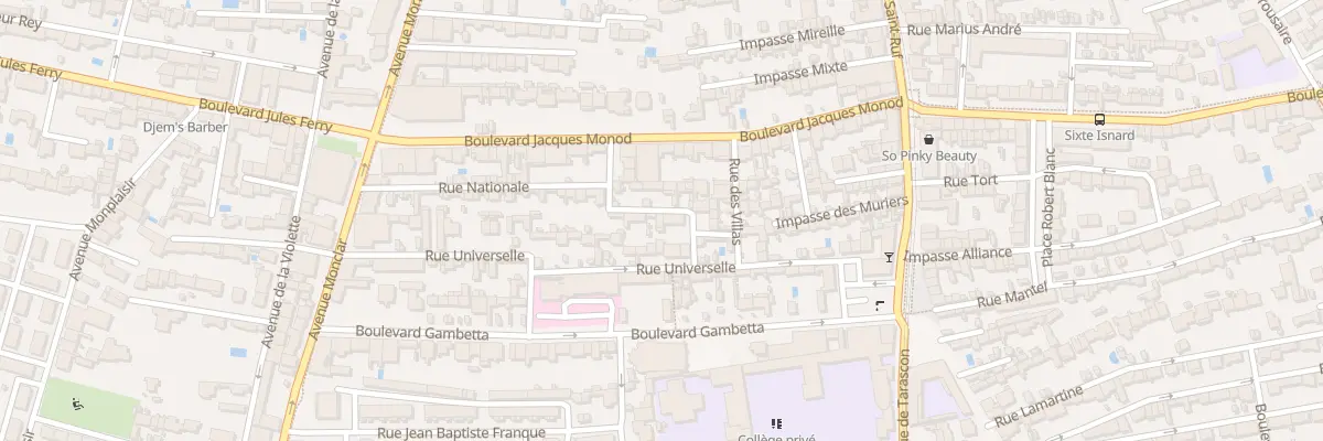 Plan du 28T Rue Universelle à Avignon