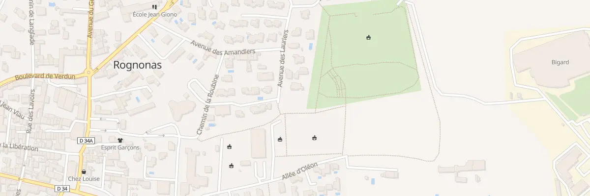 Plan du 10 Imp des Oliviers à Rognonas