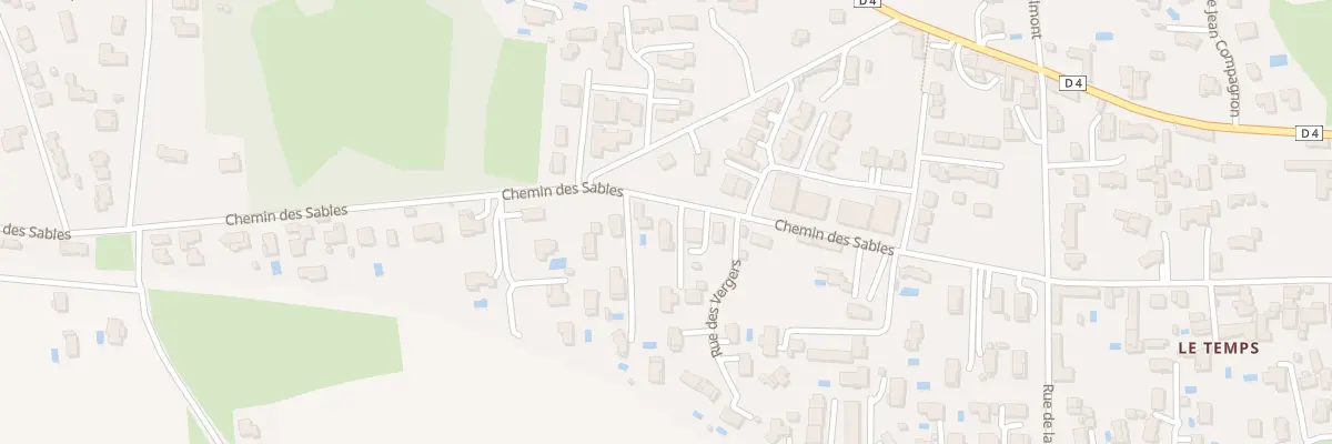 Plan du 289 Che des Sables à Reyrieux