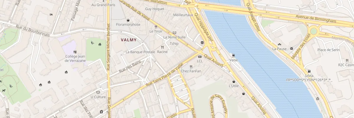 Plan du 12 Rue Saint Pierre de Vaise à Lyon 9e Arrondissement