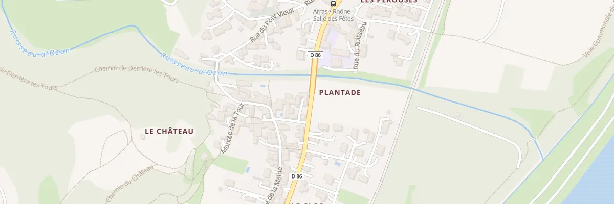 Plan du 5068 Rte Nationale 86 à Arras-sur-Rhône