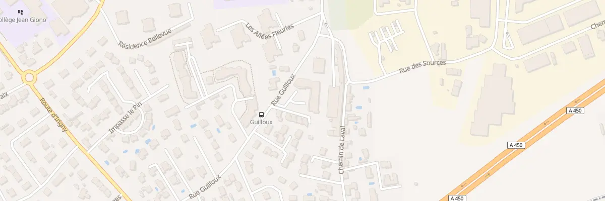 Plan du 33 Rue Guilloux à Saint-Genis-Laval