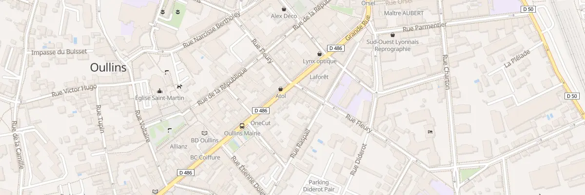 Plan du 105 Grande Rue à Oullins-Pierre-Bénite