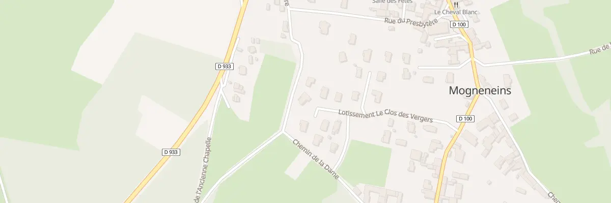 Plan du 11 Lot le Clos des Vergers à Mogneneins