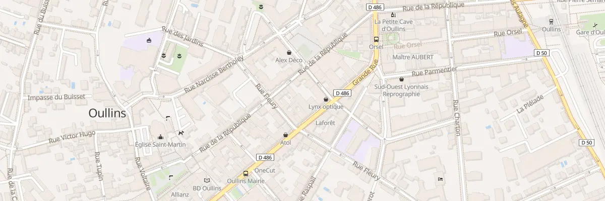Plan du 98 Grande Rue à Oullins-Pierre-Bénite