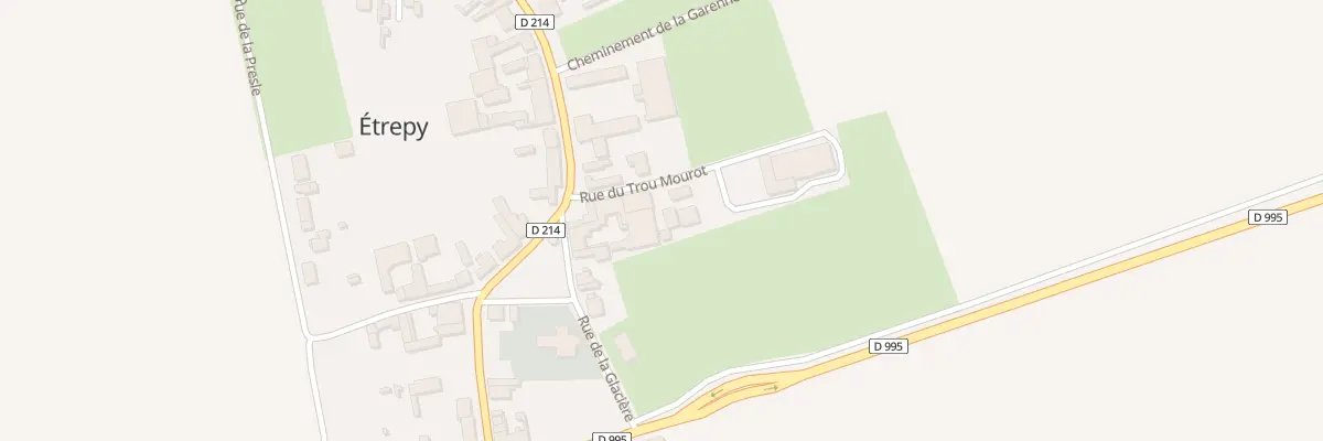 Plan du 3 Rue du Trou Mourot à Étrepy