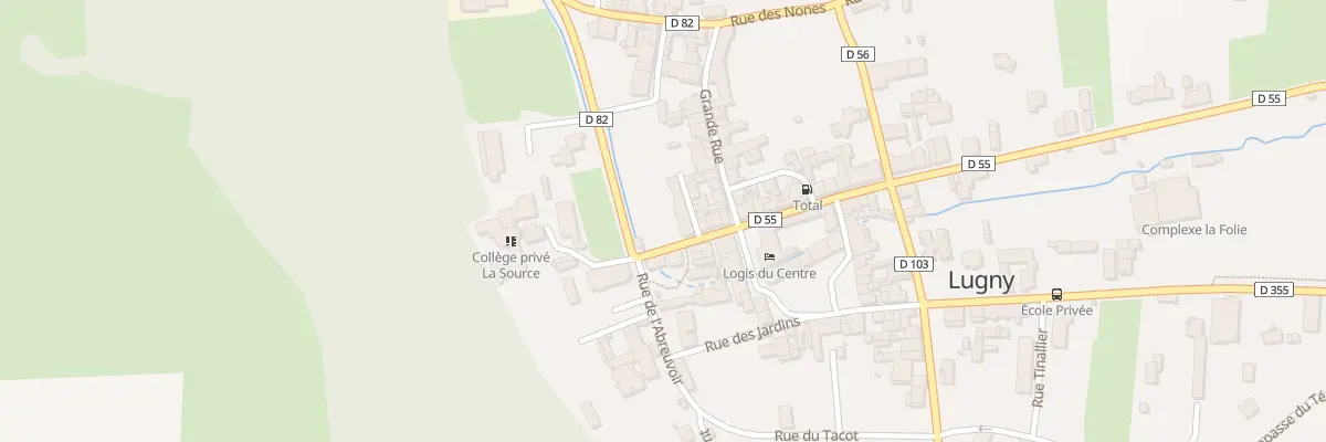 Plan du 34 Rue de l’Église à Lugny