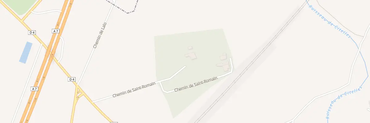 Plan du 205 Che de Saint Romain à Espeluche