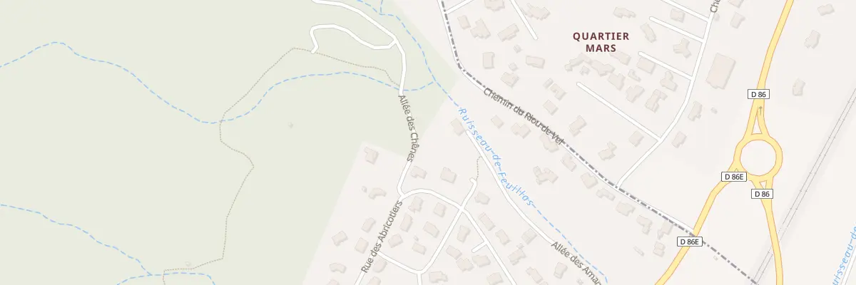 Plan du 4 All des Chenes à Beauchastel