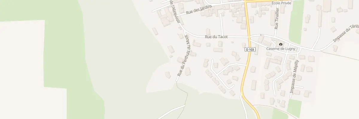 Plan du 100 Rue du Perthuis du Mont à Lugny