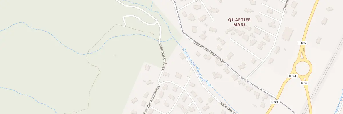 Plan du 6 All des Chenes à Beauchastel