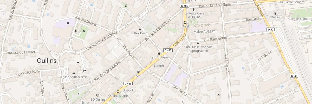 Plan du 94 Grande Rue à Oullins-Pierre-Bénite