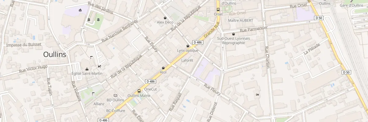 Plan du 99 Grande Rue à Oullins-Pierre-Bénite